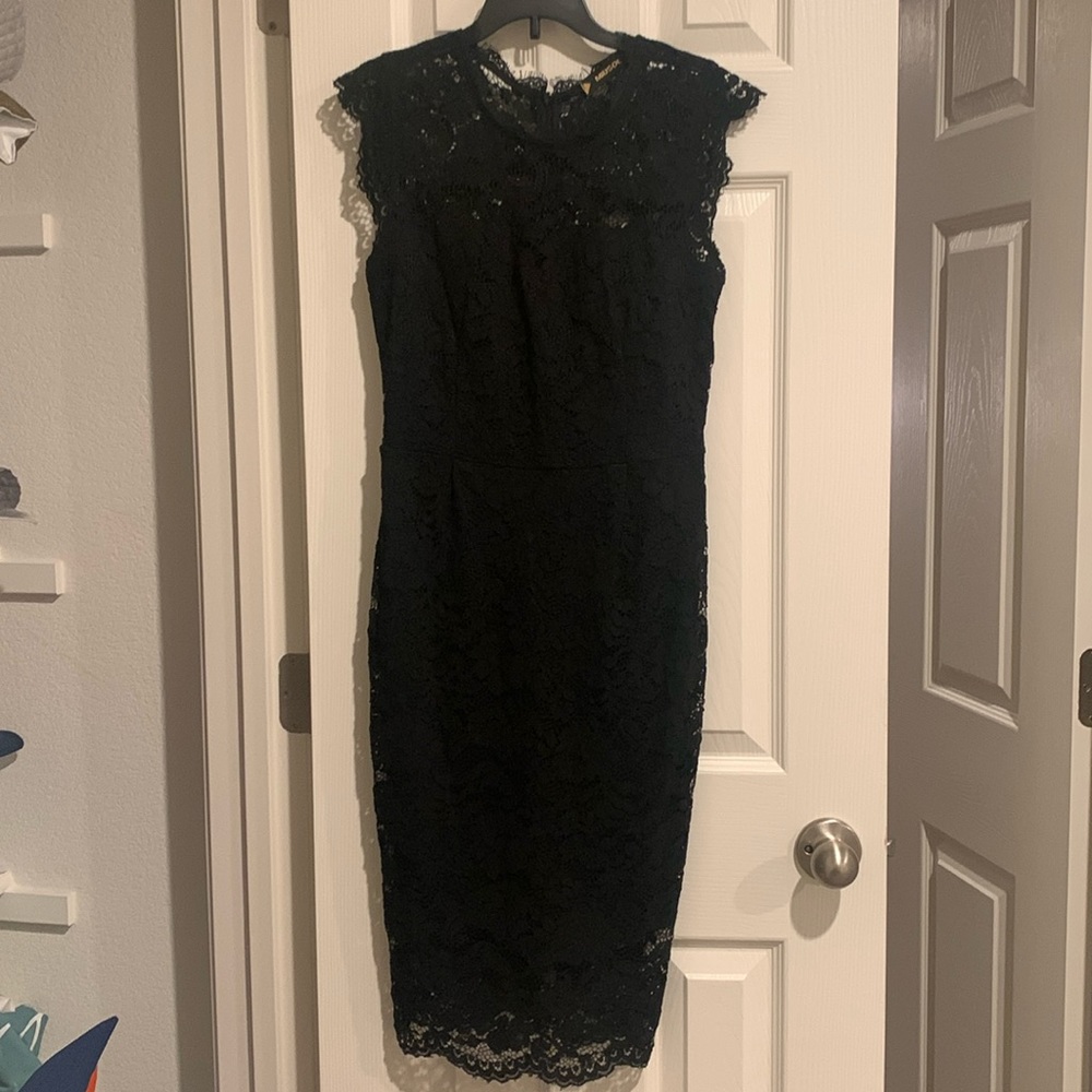 Black lace dress
